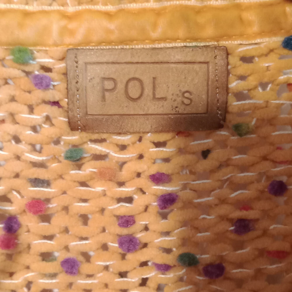 124 Pol Confetti knitted mustard distress sweater with bubble sleeves size S✔️ - Picture 7 of 10